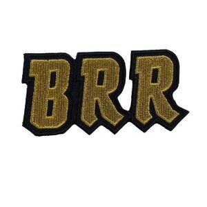 BRR Text Embroidered Patch